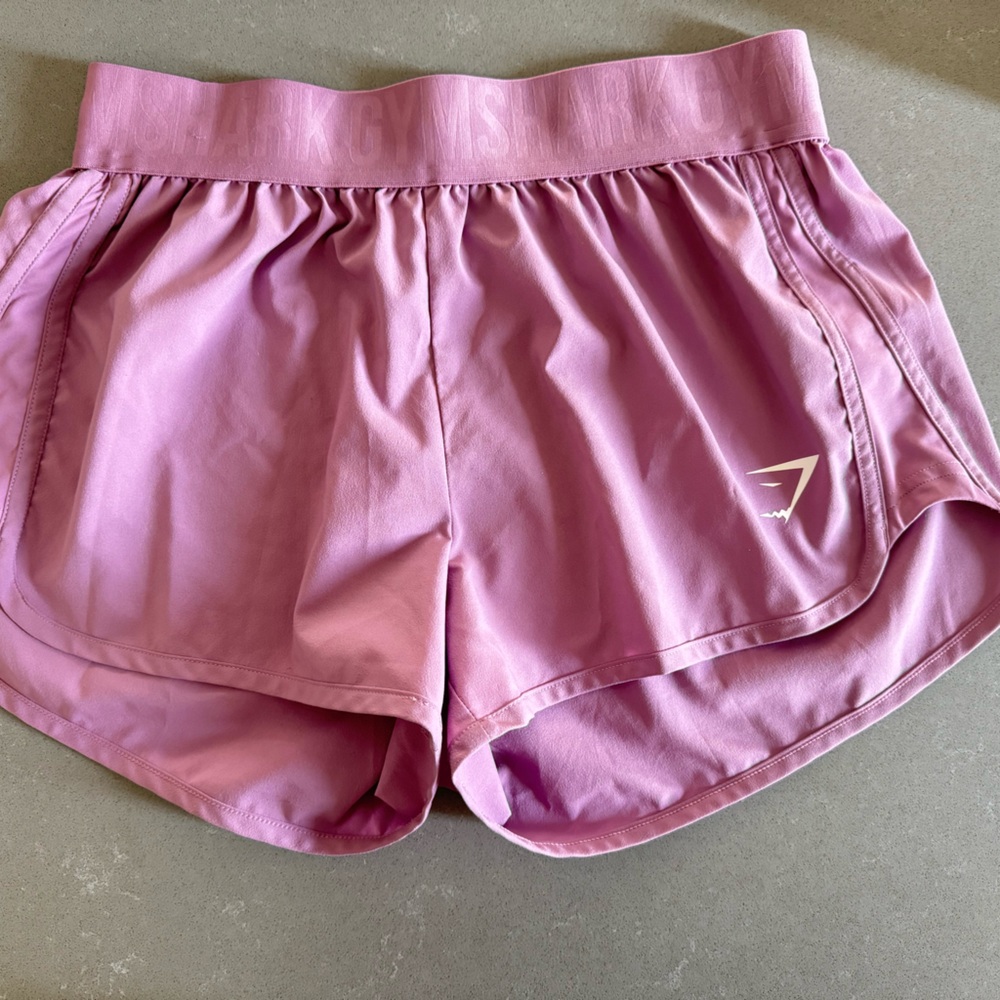 Purple gymshark shorts
